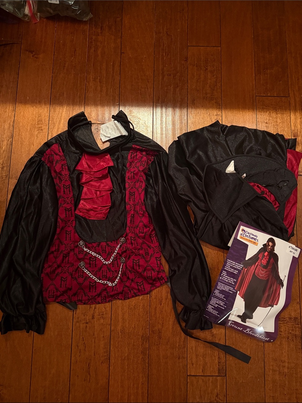 Mayhem Mansion Count Bloodthirst Vampire Costume Adult